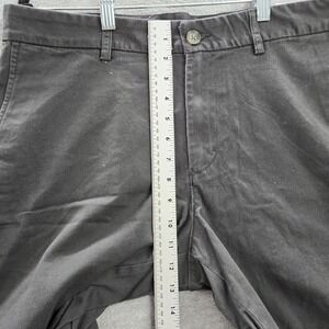 Old Navy Men Shorts 33 Charcoal‎ Chino Button 9" Inseam Cotton Spandex NWT